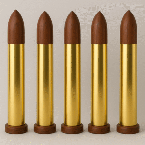 Gold and Walnut Ceremonial Bullets
