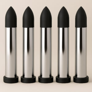 Chrome and Black Ceremonial Bullets