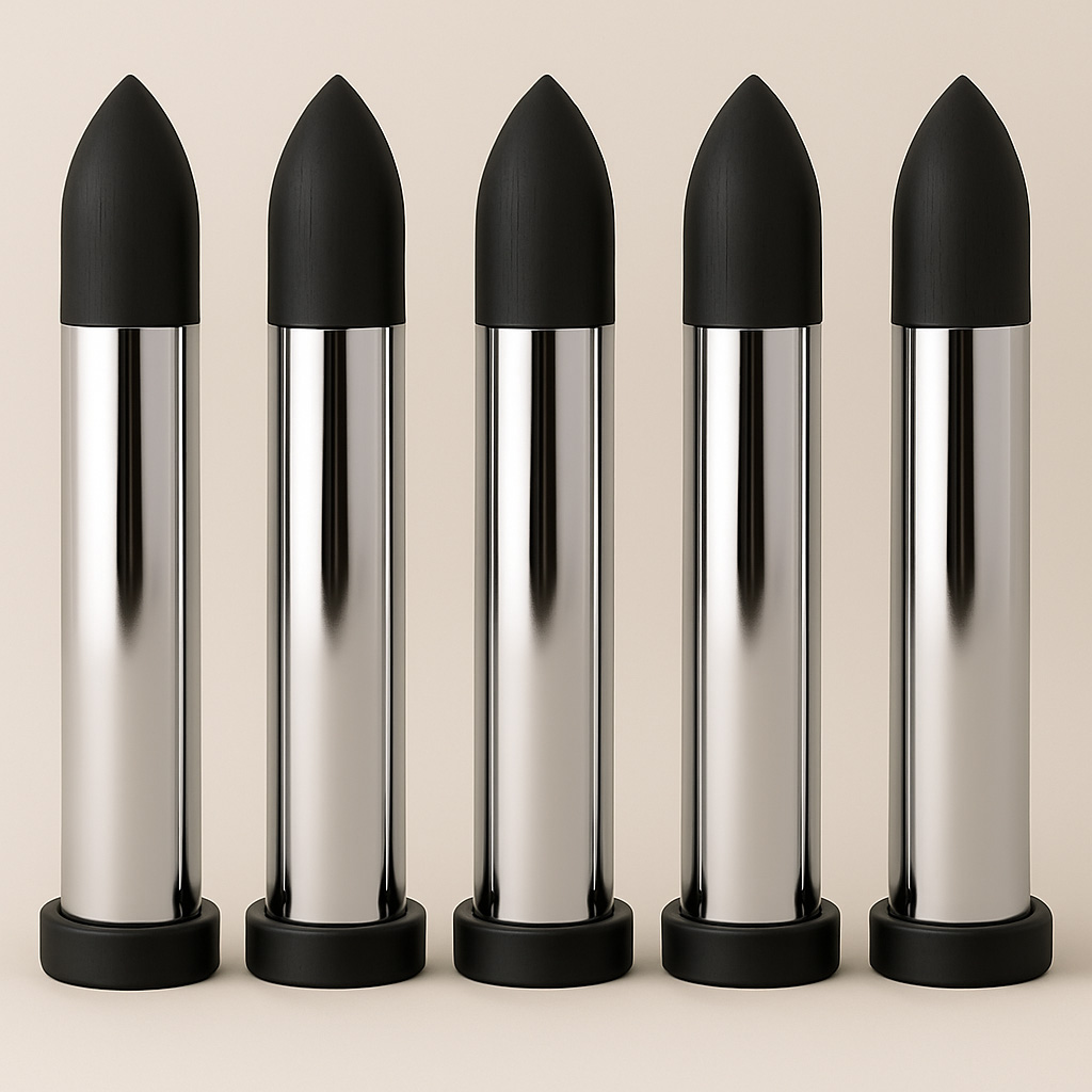 Chrome and Black Ceremonial Bullets
