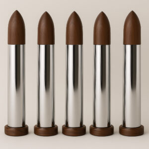 Chrome and Walnut Ceremonial Bullets